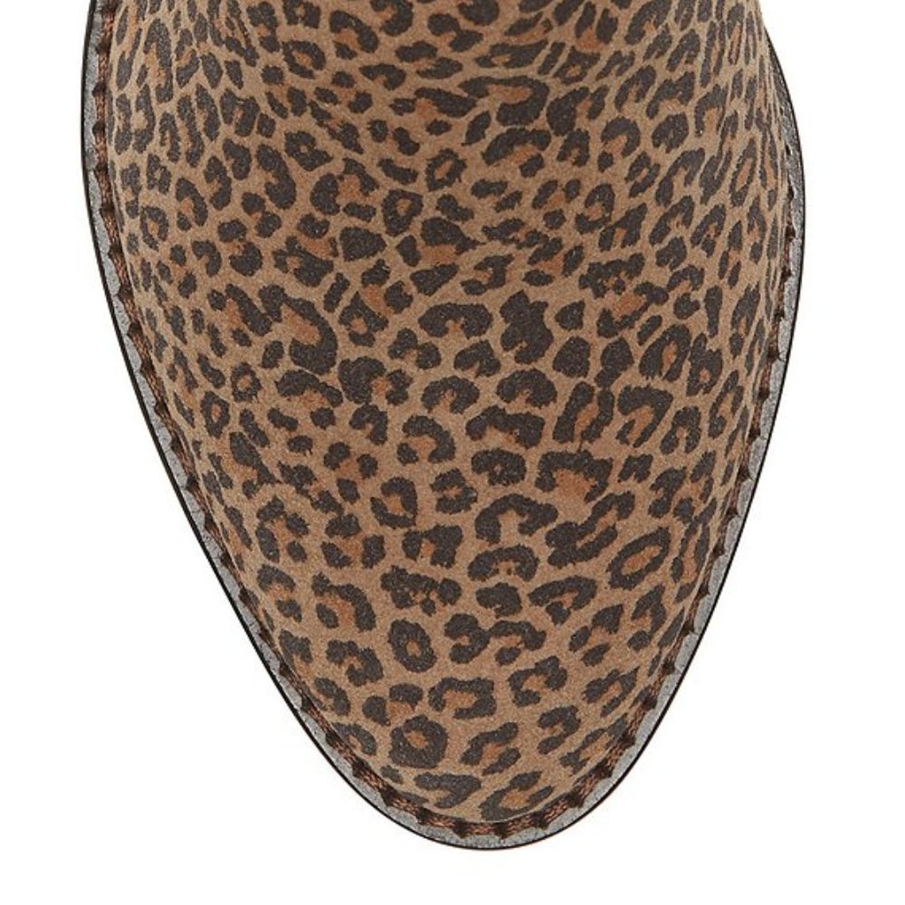 Lucky Brand Felisie Suede Leopard Fringe Booties - Picture 6 of 12